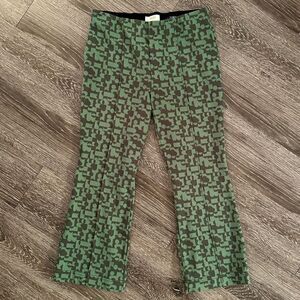 Maeve Green Patterned Pants